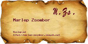 Marlep Zsombor névjegykártya